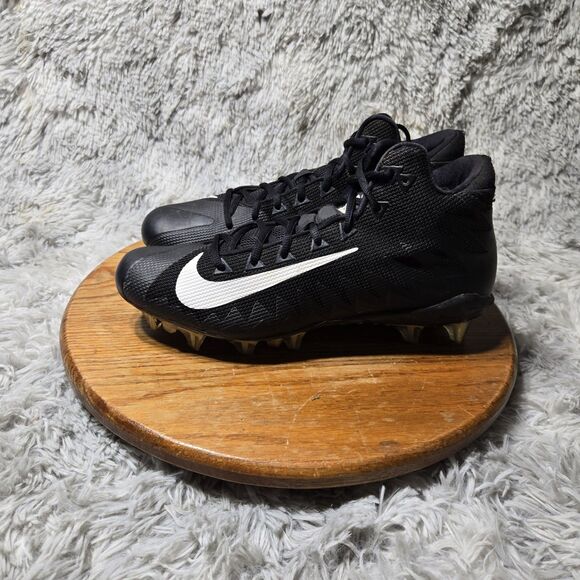 Nike Alpha Menace Mens Size 10.5 Pro Mid TD PF Football Cleats Black 915414-010 - Picture 1 of 11